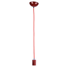 One Light Suspension Pendant in Red