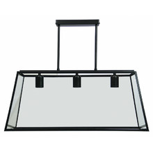 Legnano Flared Metal & Glass 3 Light Pendant