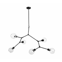 Arkas Contemporary Clear Glass Pendant Light