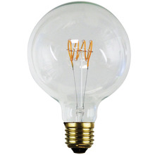 Lena E27 Golf Ball 5W LED Spiral Filament Bulb