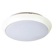 Perugia 30cm White LED Metal Oyster Light