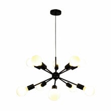 Black Lugo Metal 10 Light Pendant