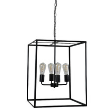 Reuten Black Metal 4 Light Pendant
