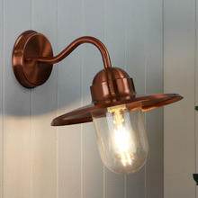 Sulmona Brass Outdoor Wall Light