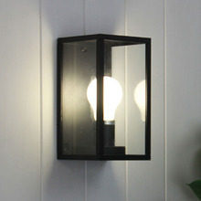 Regent Black Aluminium Outdoor Wall Light