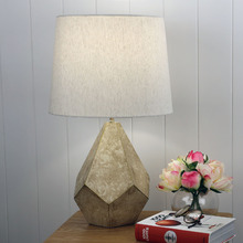 Rollo Resin & Linen Table Lamp