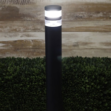 Iona Black Outdoor Bollard