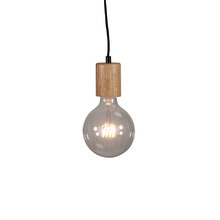 Terrence Rubberwood Suspension Cord Pendant Light