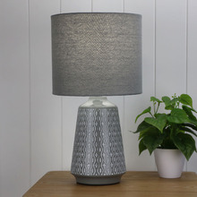 Turkana Ceramic & Cotton Table Lamp