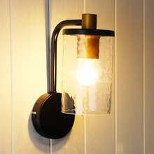 Carney Metal & Glass Wall Light