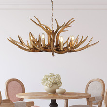 Tucker Antler Polyresin 8 Light Pendant