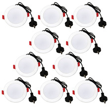 Abold 90mm Cut Out LED 10W Recessed Downlight (Set of 10)