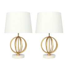 Vicenza Metal Table Lamps (Set of 2)