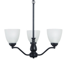 Claude Frosted Glass 3 Light Pendant
