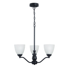 Claude Frosted Glass 3 Light Pendant