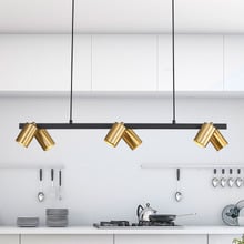 Parker Steel 6 Light Pendant