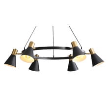 Halle Steel 6 Light Pendant