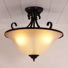 Bennet Bronze Steel 3-Light Ceiling Light