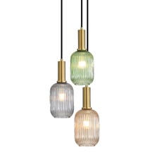 Rivas Steel 3 Light Pendant