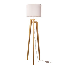Alba Wooden Tripod Floor Lamp