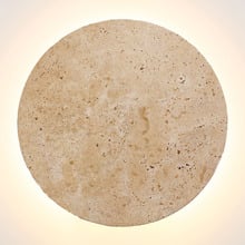 Mathilda Steel & Travertine LED Wall Sconce