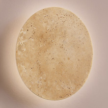 Mathilda Steel & Travertine LED Wall Sconce