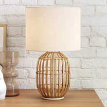 49.5cm Tegal Bamboo Table Lamp