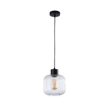 Hyo Reeded Glass Drum Pendant