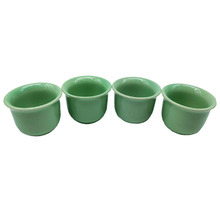 Green 80ml Ceramic Teacups (Set of 4)
