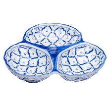 Petros 3 Portion Ceramic Serving Plate