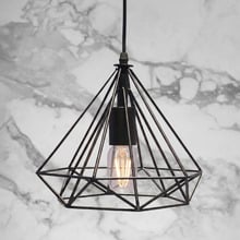 Black Dymens Metal Pendant Light