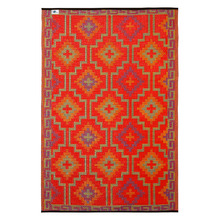 Lhasa Orange and Violet Outdoor Rug