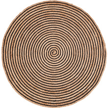 Orchid Spiral Round Jute Rug