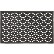 Black & White Asa Rubber Doormat