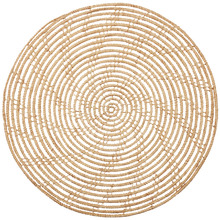 Magpie Round Palm Fibre Placemats (Set of 4)