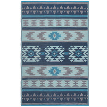 Blue Cusco Outdoor Floor Mat