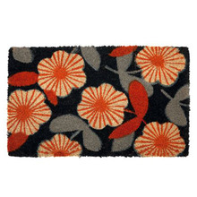 Floral PVC Backed Doormat
