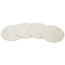 Dove Hand Made Jute Round Placemats (Set of 4)