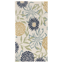 White Nicosia Floral Outdoor Rug