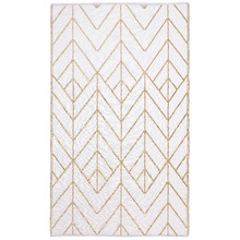 Gold & Cream Reversible Outdoor Rug
