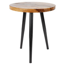 Roma Mango Wood Side Table