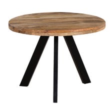 Faye Round Mango Wood Coffee Table