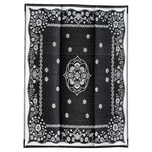 Black Oriental Indoor/Outdoor Rug