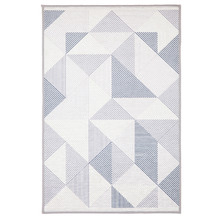 Blue & Grey Annaba Power-Loomed Rug