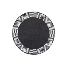 Black & White Olympia Indoor & Outdoor Rug
