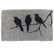 Black Birds on Branch Bleum Coir Doormat