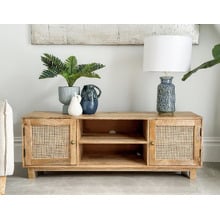 140cm Briar 2 Door Mango Wood TV Unit