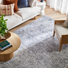 Grey Mosaic Oriental Rug