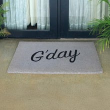 Grey Kamil Coir Doormat