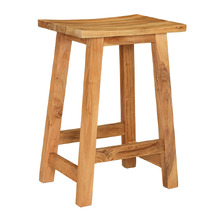66cm Madina Acacia Wood Outdoor Bar Stool